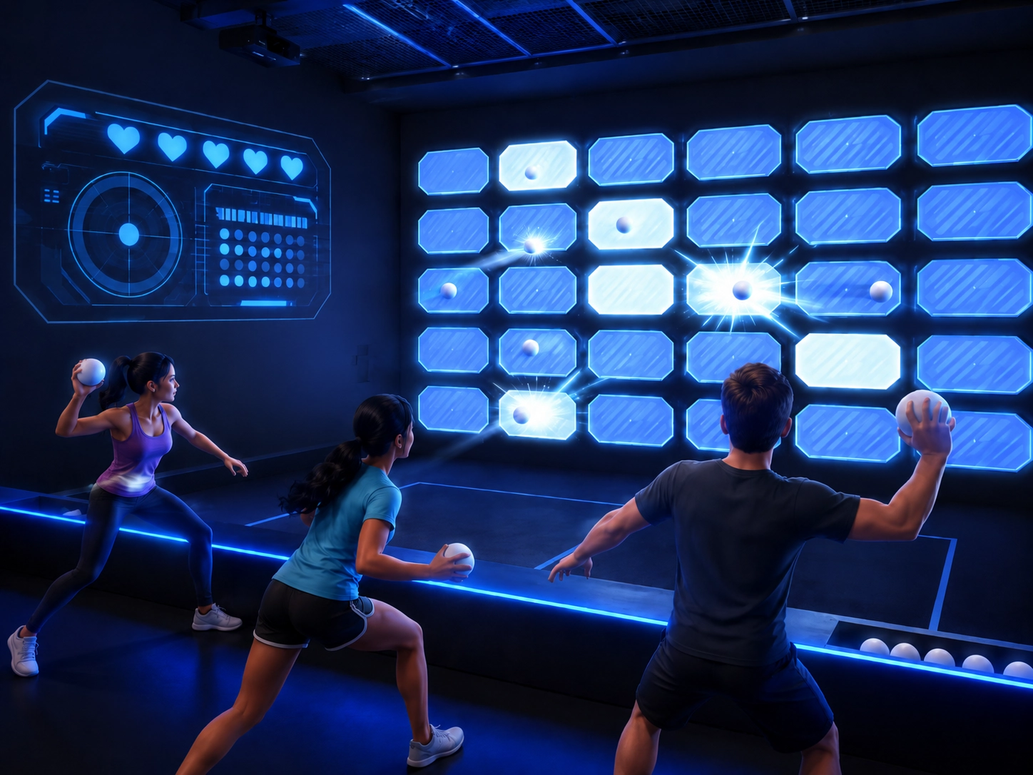 Digital Dodgeball Strike Game - BLEE