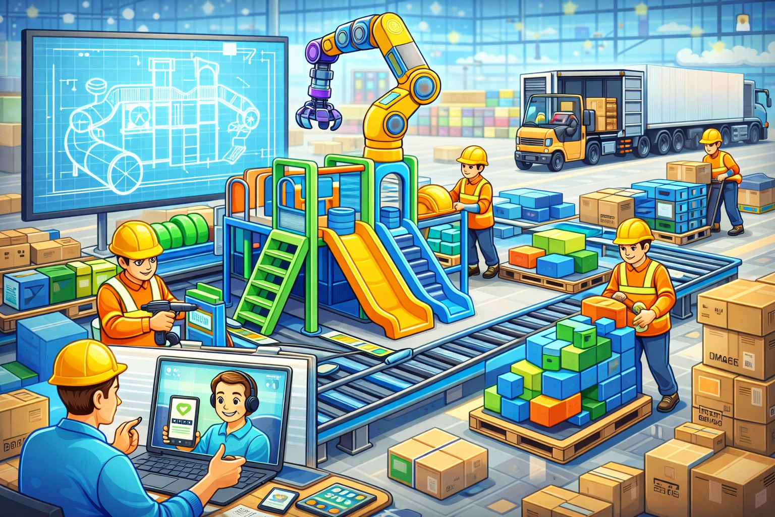 indoor playground equipment Production - BLEE