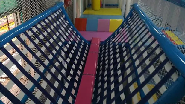 indoor playground equipment Woven Platform - BLEE