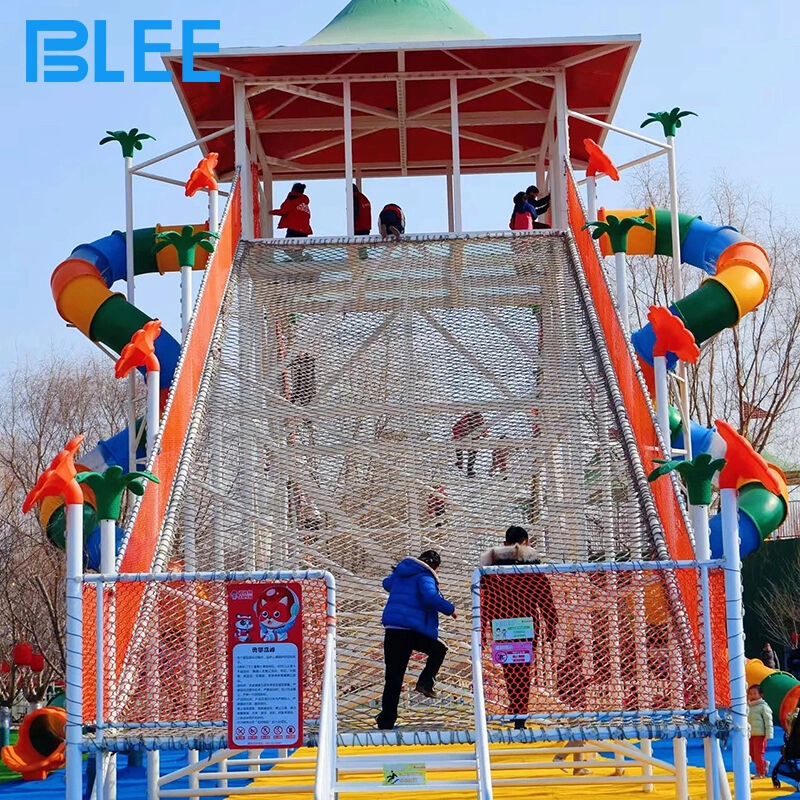 Outdoor Climbing Playground With Big Slides 5 - BLEE