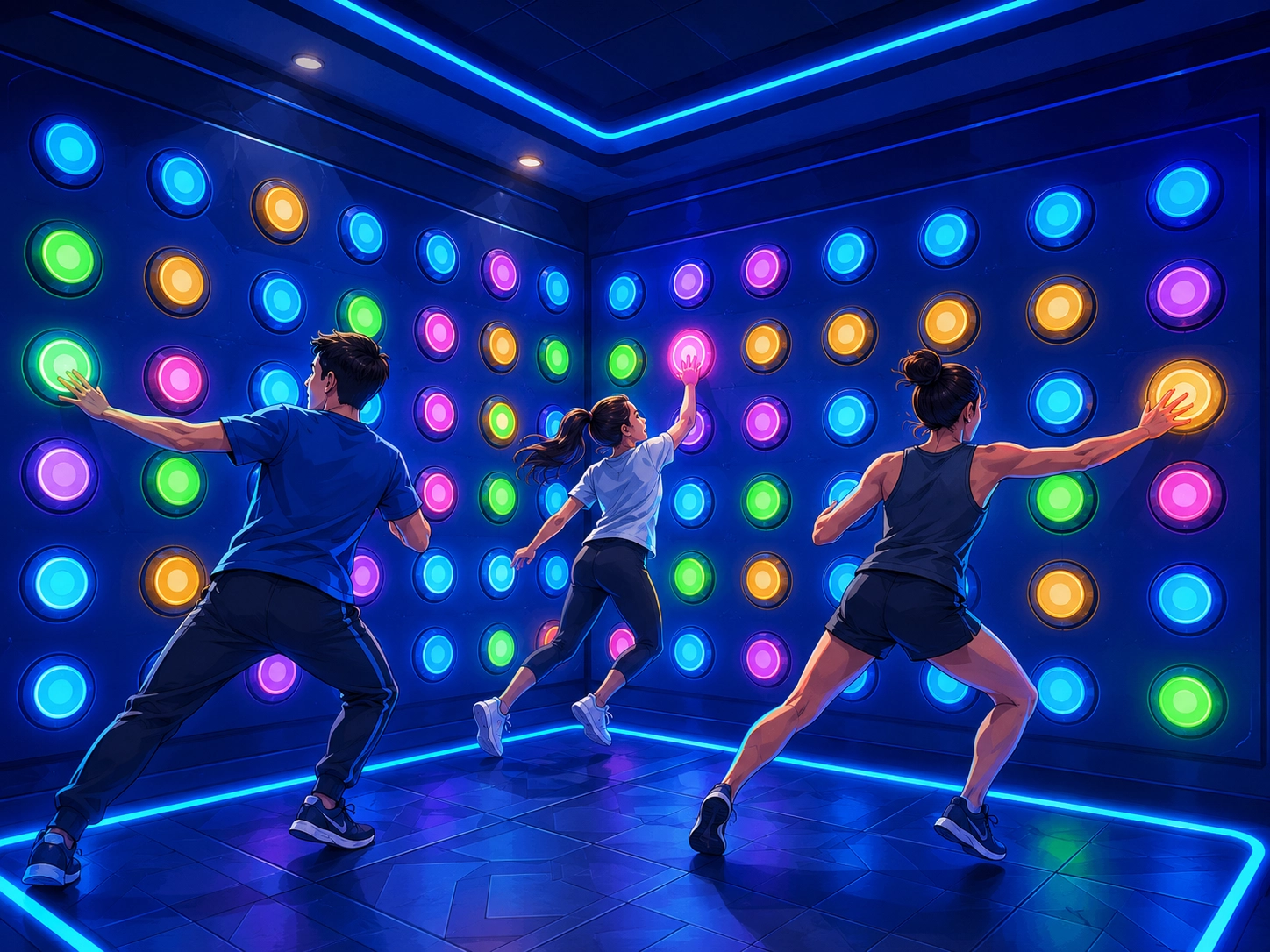 Reaction Button Challenge Room - BLEE
