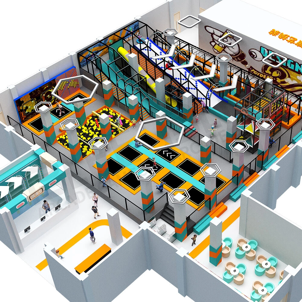 Trampoline Area with Big Slides 1 - BLEE