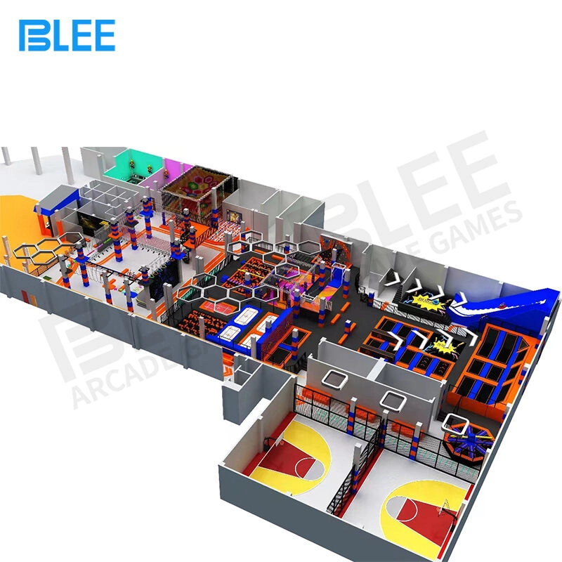 Trampoline Park with Rainbow Rope Adventure 1 - BLEE