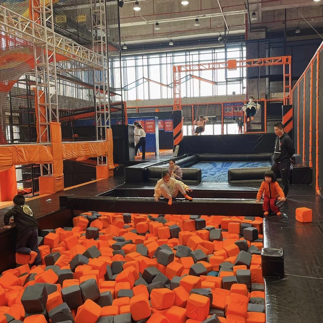 Trampoline Park with Rainbow Rope Adventure 6 - BLEE