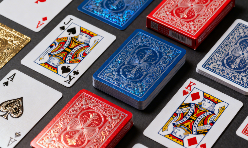 采用多种高级表面处理工艺的扑克牌