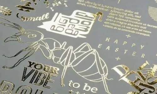 Embossed-and-embossed Embossed and embossed