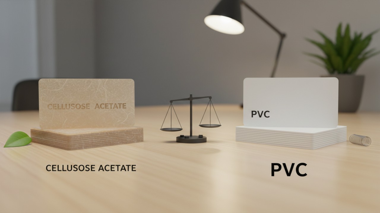cellulose acetate vs PVC cards