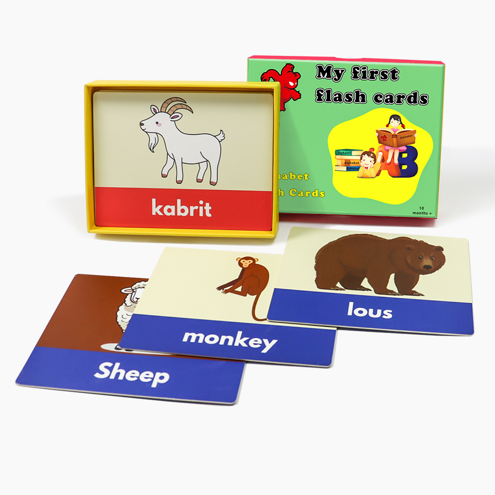 children learning materials cards