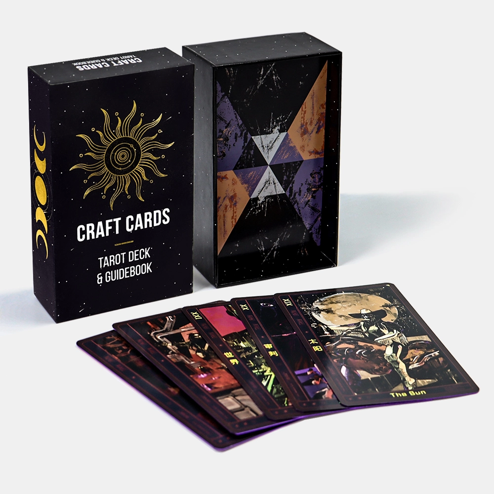 custom-black-divination-tarot-cards custom black divination tarot cards