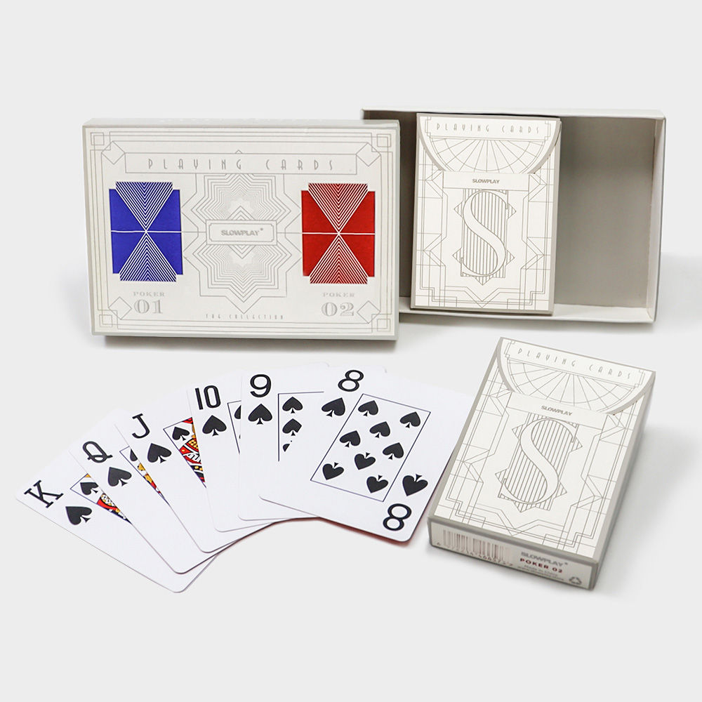 custom red and blue playing cards