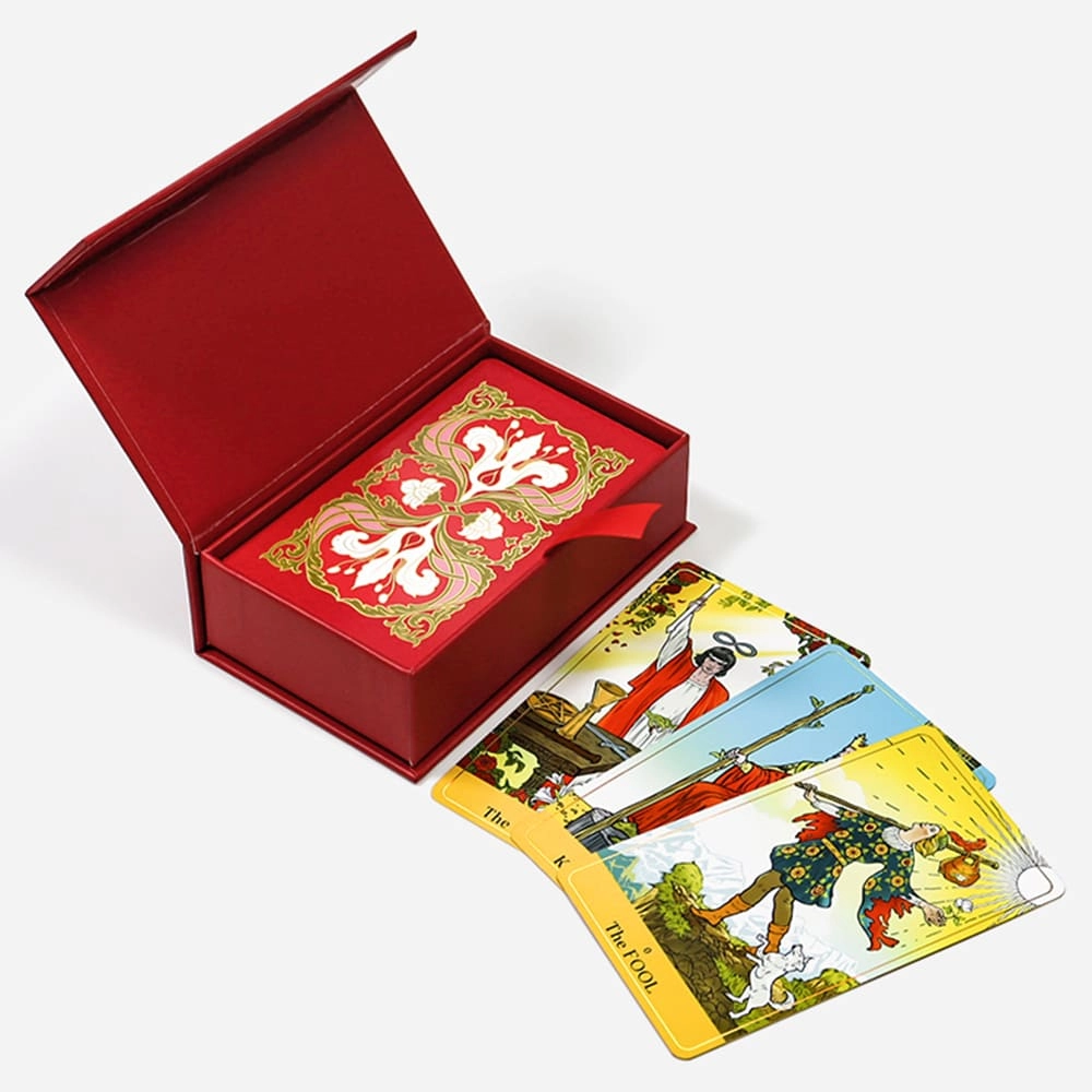 custom tarot card printing gold edges