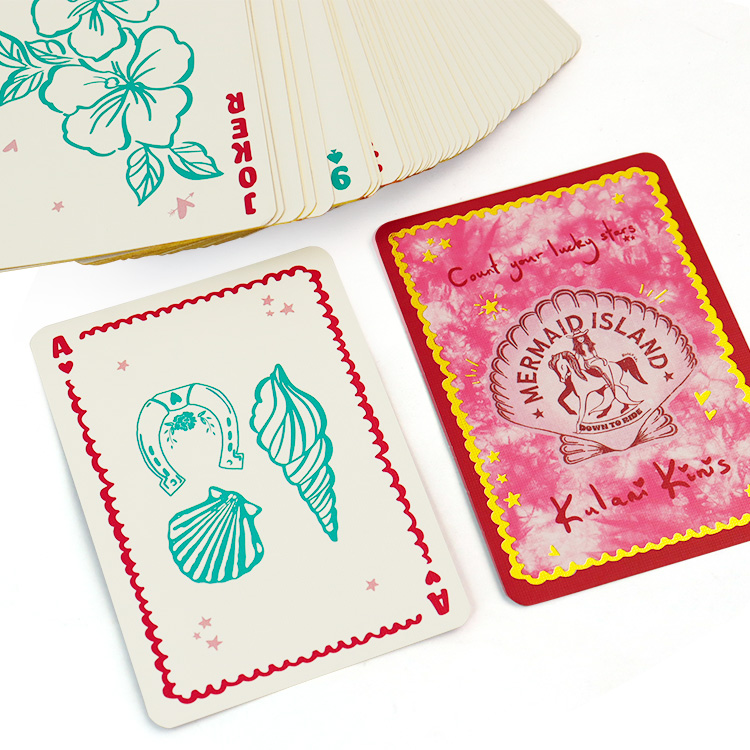 Gold-stamped  poker(18)