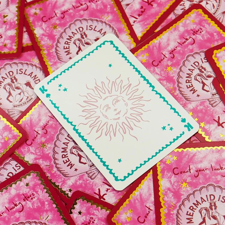 Gold-stamped poker(5)