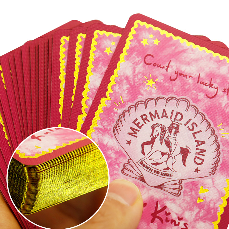 Gold-stamped poker(8)