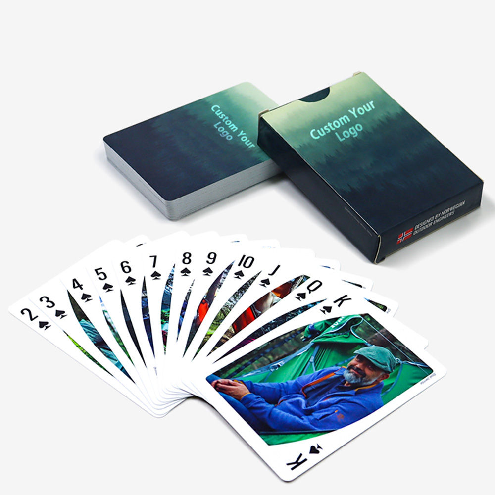 gradient paper box playing cards