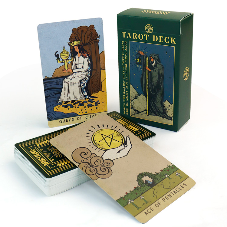 Green Tarot Card (16)