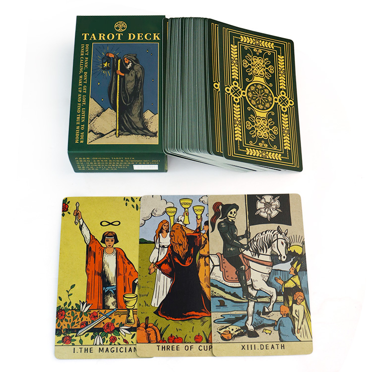 Green Tarot Card (18)