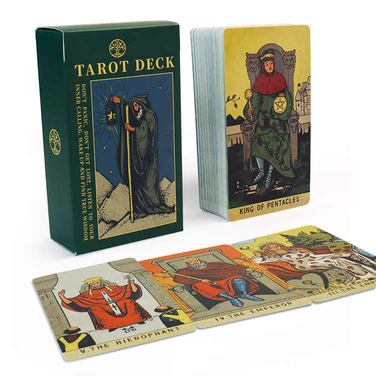 Green Tarot Card (5)