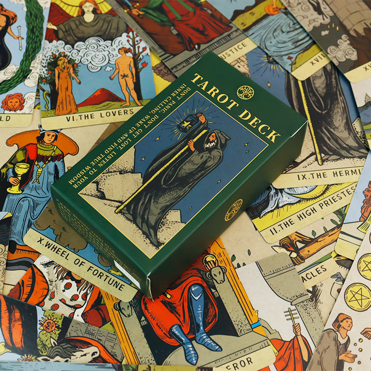 Green Tarot Card (7)