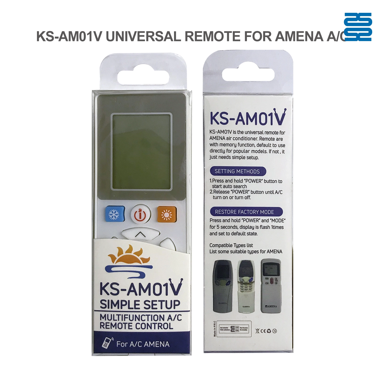 Universal Air Conditioner Replacement Remote for Amena KS-AM01V in Thailand Market Pic4 - SYSTO Universal Air Conditioner Replacement Remote for Amena KS-AM01V in Thailand Market Pic4 - SYSTO