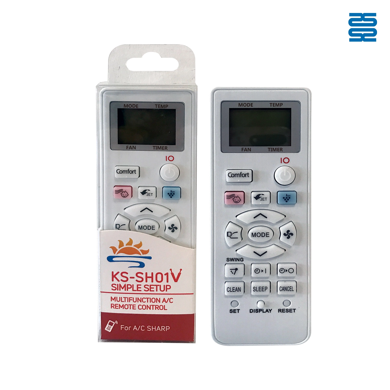 Kidhibiti cha Mbali cha Kiyoyozi cha Universal kwa Sharp KS-SH01V Pic2 - SYSTO Kidhibiti cha Mbali cha Kiyoyozi cha Universal kwa Sharp KS-SH01V Pic2 - SYSTO