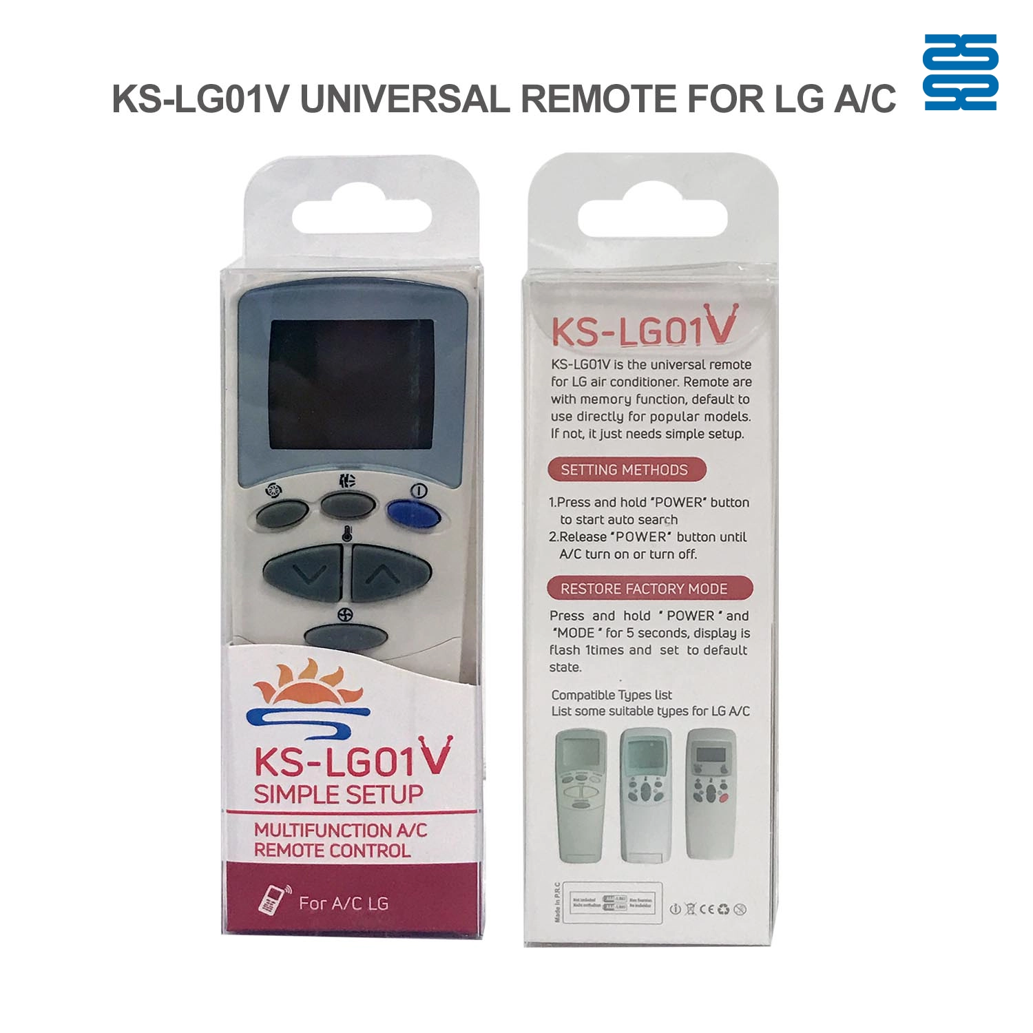 Universal Air Conditioner Replacement Remote for LG KS-LG01V Pic4 - SYSTO Universal Air Conditioner Replacement Remote for LG KS-LG01V Pic4 - SYSTO