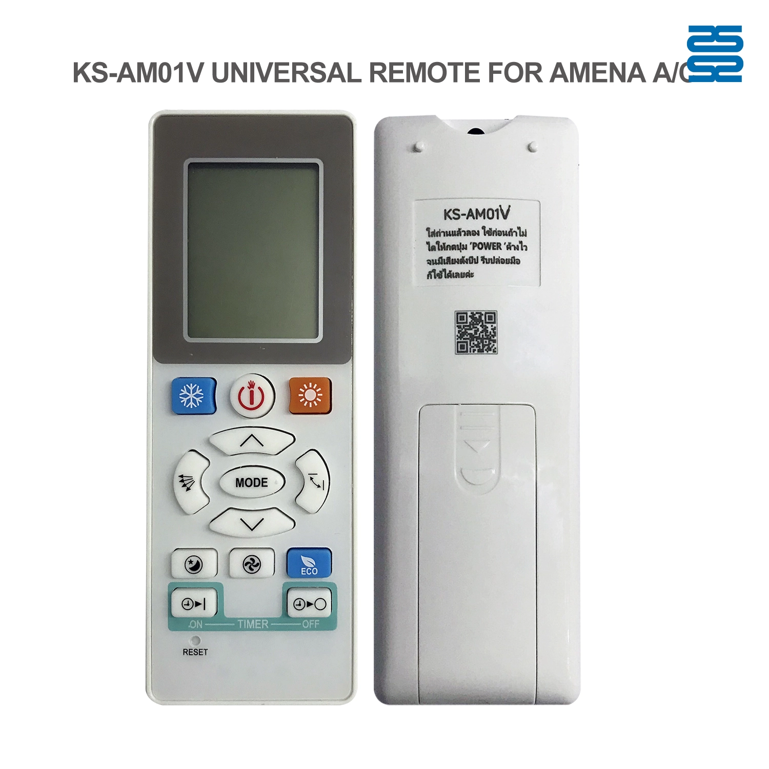 Universal Air Conditioner Replacement Remote for Amena KS-AM01V in Thailand Market Pic3 - SYSTO Universal Air Conditioner Replacement Remote for Amena KS-AM01V in Thailand Market Pic3 - SYSTO