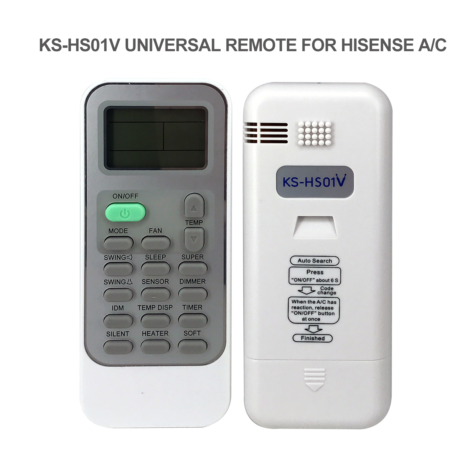 Universal Air Conditioner Replacement Remote for Hisense KS-HS01V Pic3 - SYSTO