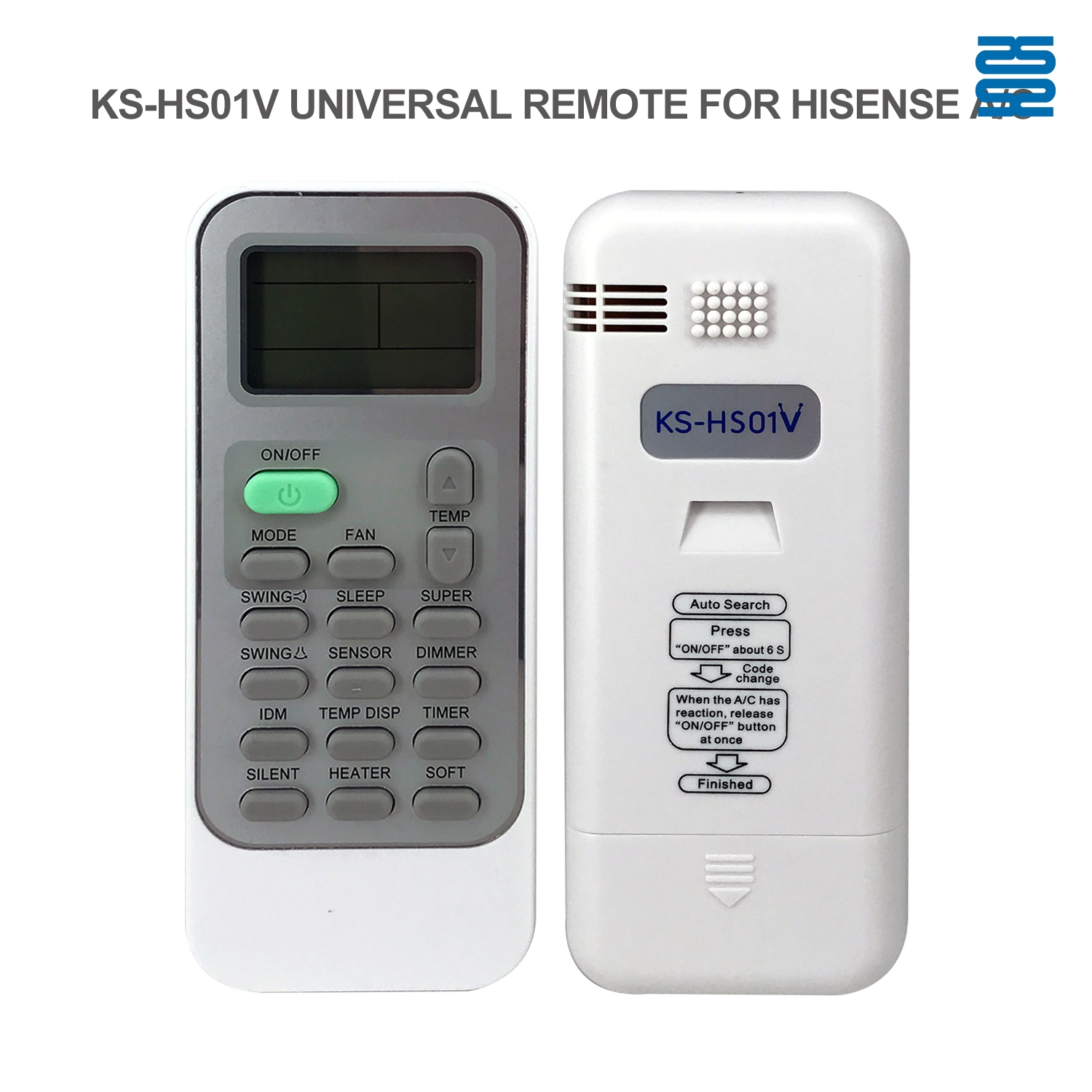 Universal Air Conditioner Replacement Remote for Hisense KS-HS01V Pic3 - SYSTO Universal Air Conditioner Replacement Remote for Hisense KS-HS01V Pic3 - SYSTO