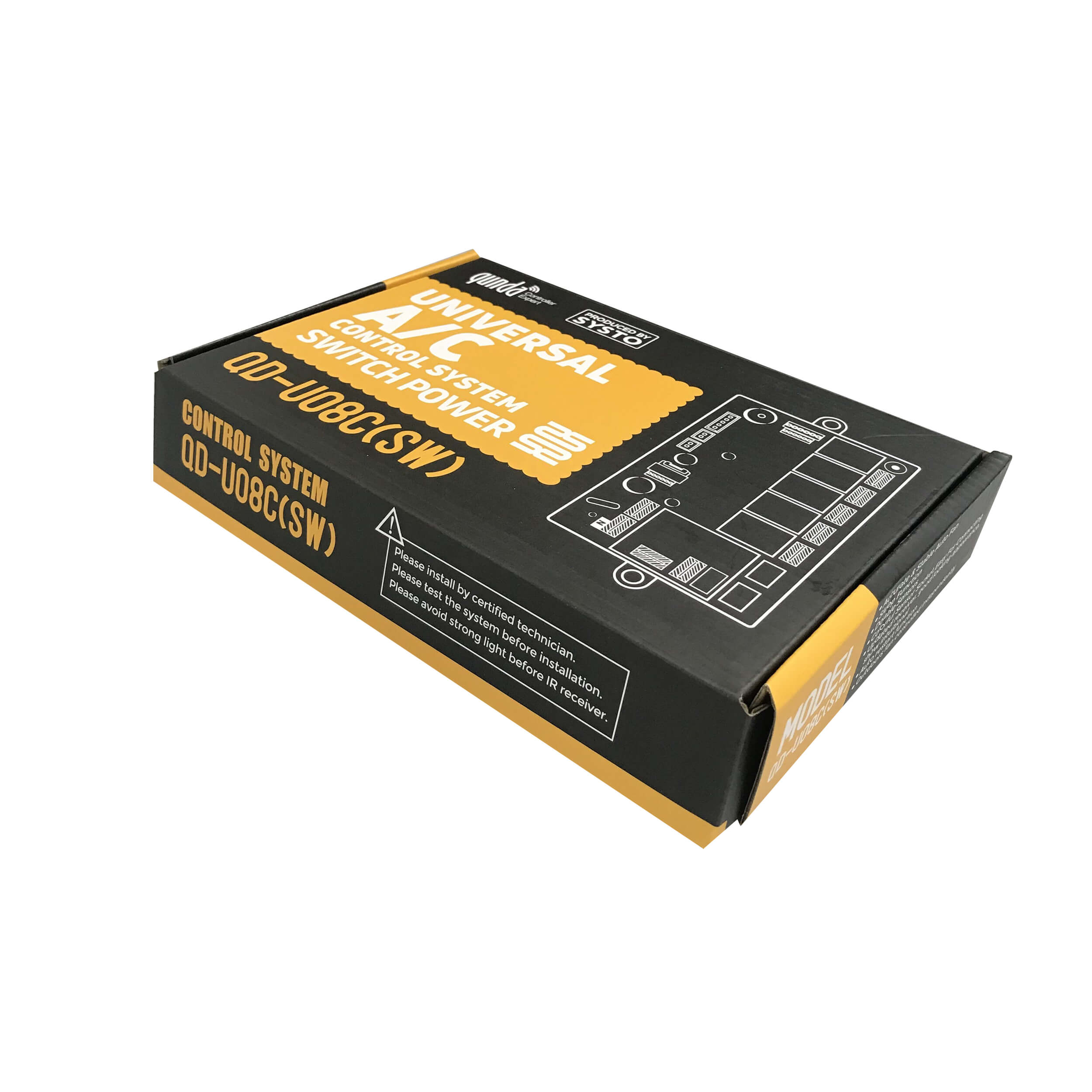Universal Air Conditioner Control System with Big Remote QD-U08C(SW)+B Pic6 - SYSTO