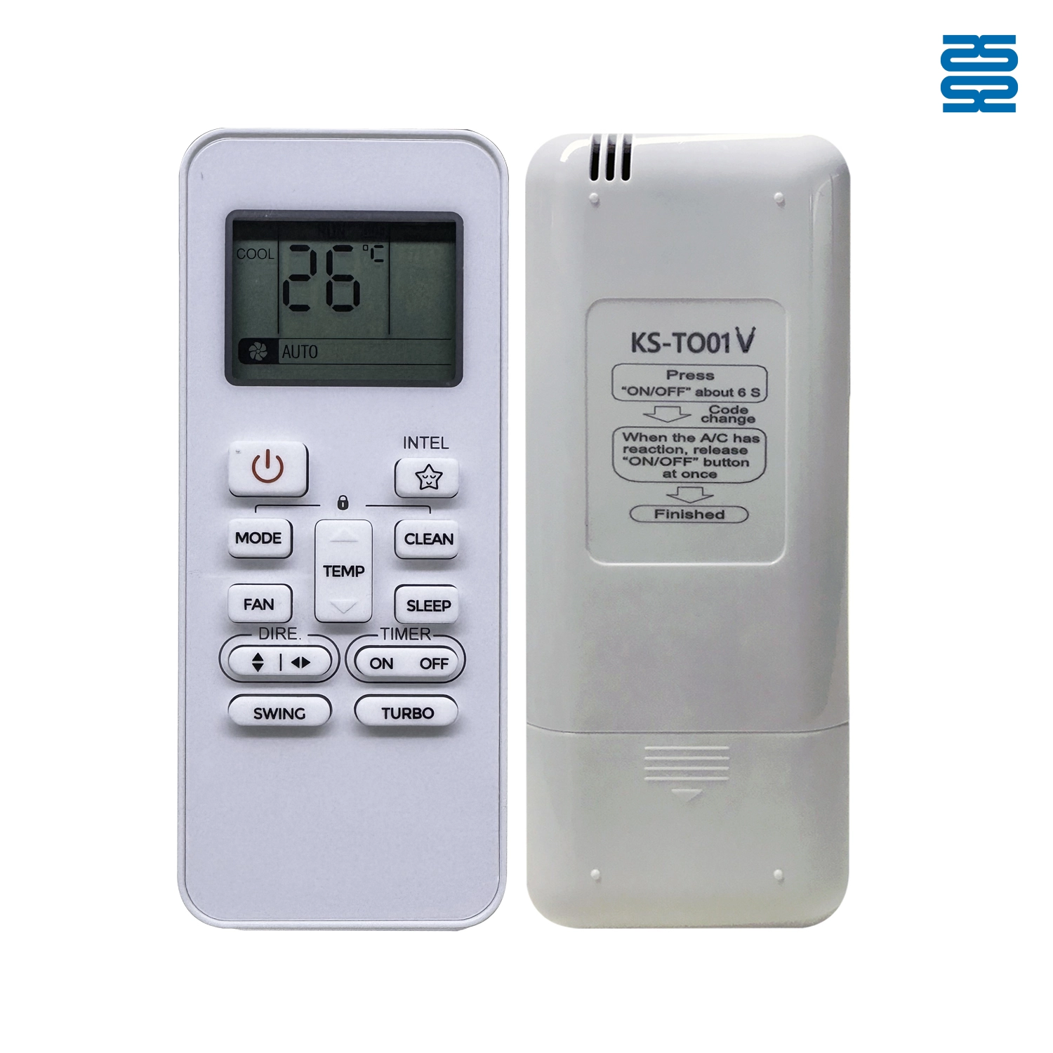 Universal Air Conditioner Replacement Remote for Toshiba KS-TO01V Pic2 - SYSTO Universal Air Conditioner Replacement Remote for Toshiba KS-TO01V Pic2 - SYSTO