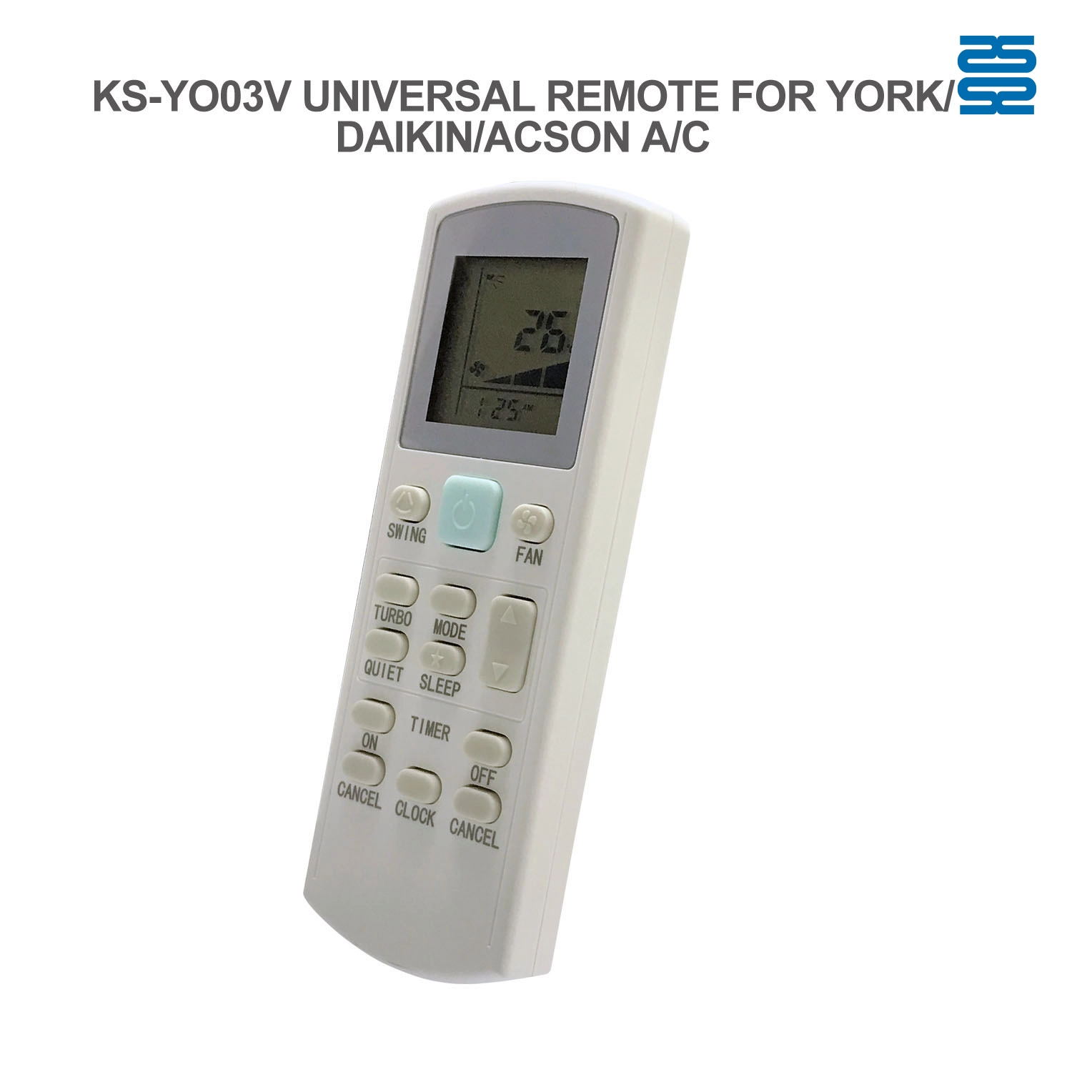 Universal Air Conditioner Replacement Remote for Acson York Daikin KS-YO03V Pic5 - SYSTO Universal Air Conditioner Replacement Remote for Acson York Daikin KS-YO03V Pic5 - SYSTO