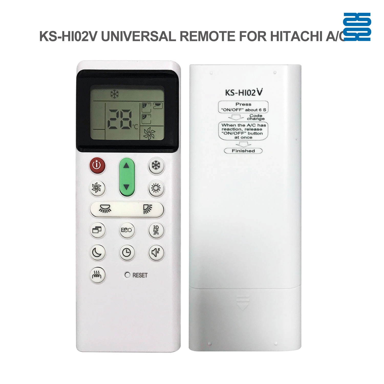 Universal Air Conditioner Replacement Remote for Hitachi KS-HI02V Pic3 - SYSTO Universal Air Conditioner Replacement Remote for Hitachi KS-HI02V Pic3 - SYSTO