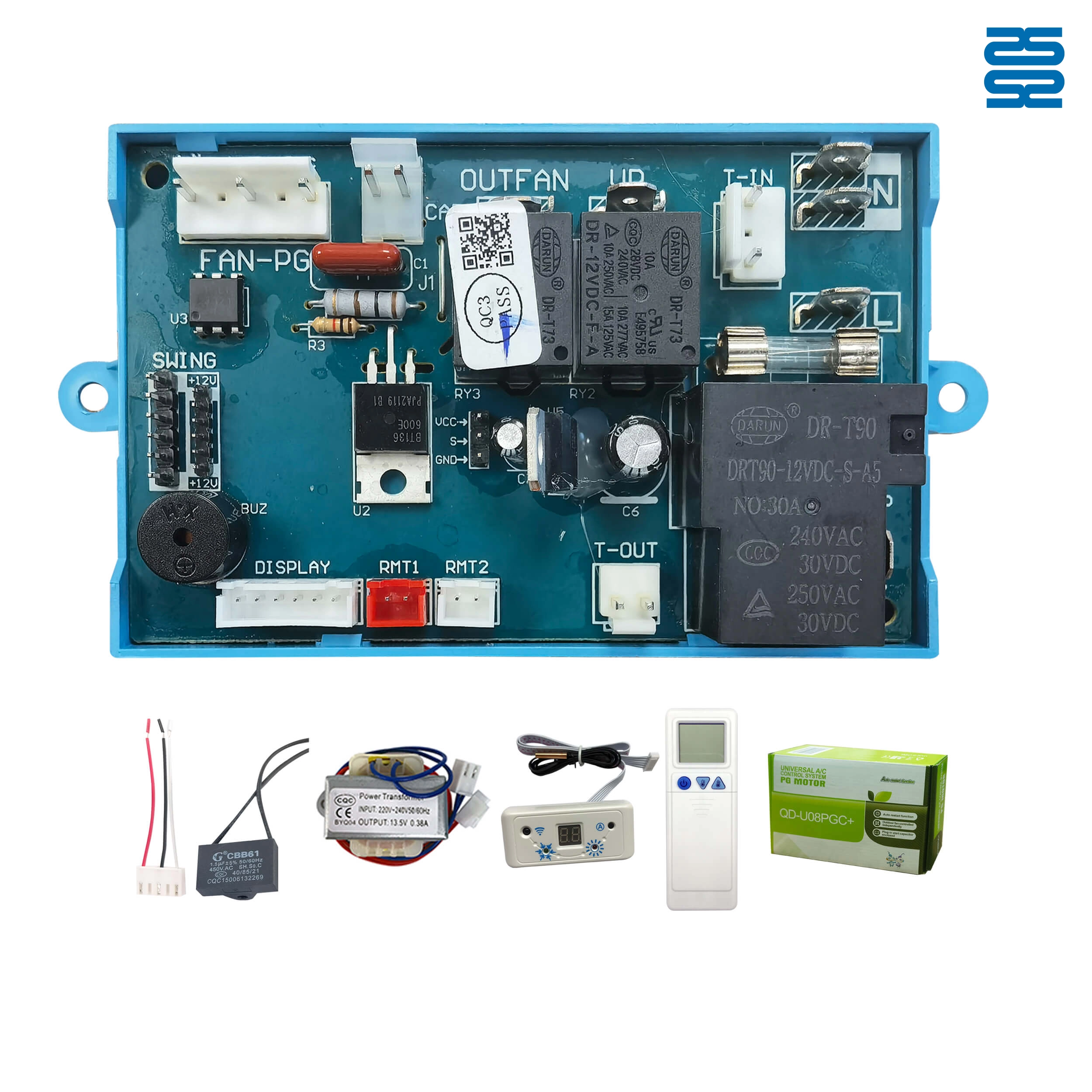 Système de commande universel de climatiseur Qunda avec moteur PG QD-U08PGC+ - SYSTO Système de commande universel de climatiseur Qunda avec moteur PG QD-U08PGC+ - SYSTO