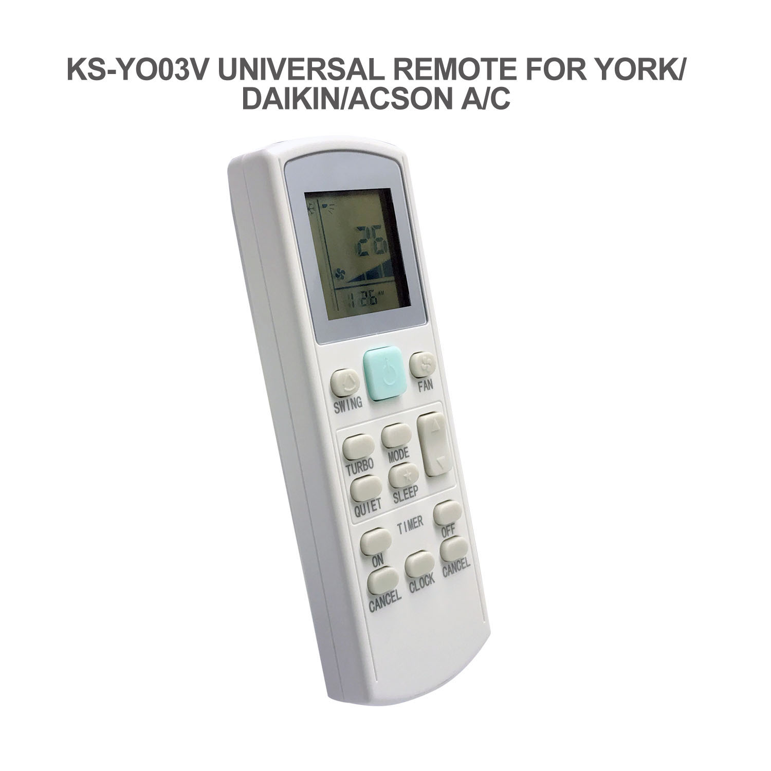 Universal Air Conditioner Replacement Remote for Acson York Daikin KS-YO03V Pic6