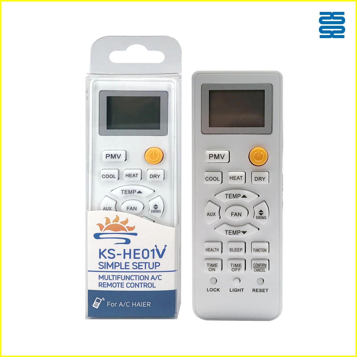 جهاز تحكم عن بعد بديل عالمي لمكيف الهواء من هاير طراز KS-HE01V Pic2 - SYSTO