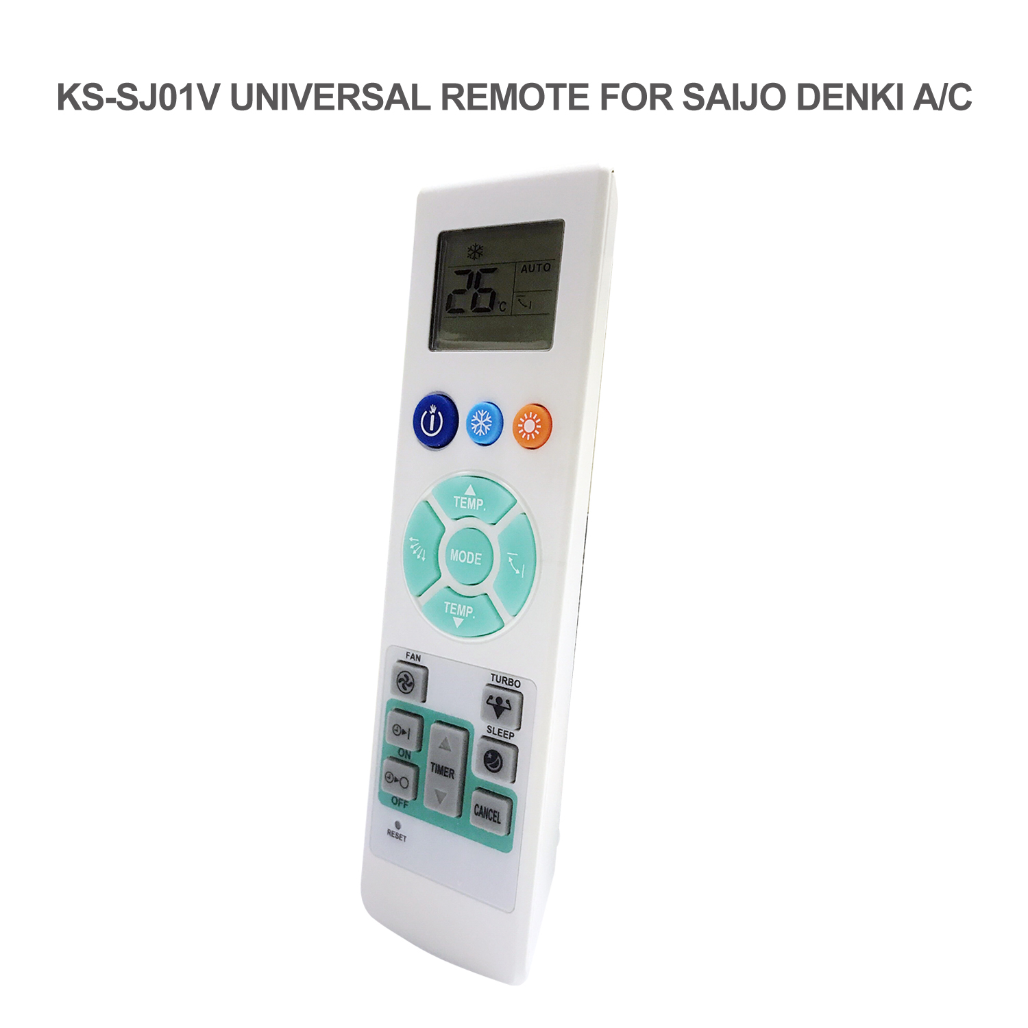 Universal Air Conditioner Replacement Remote for Saijo Denki KS-SJ01V in Thailand Market Pic6 - SYSTO