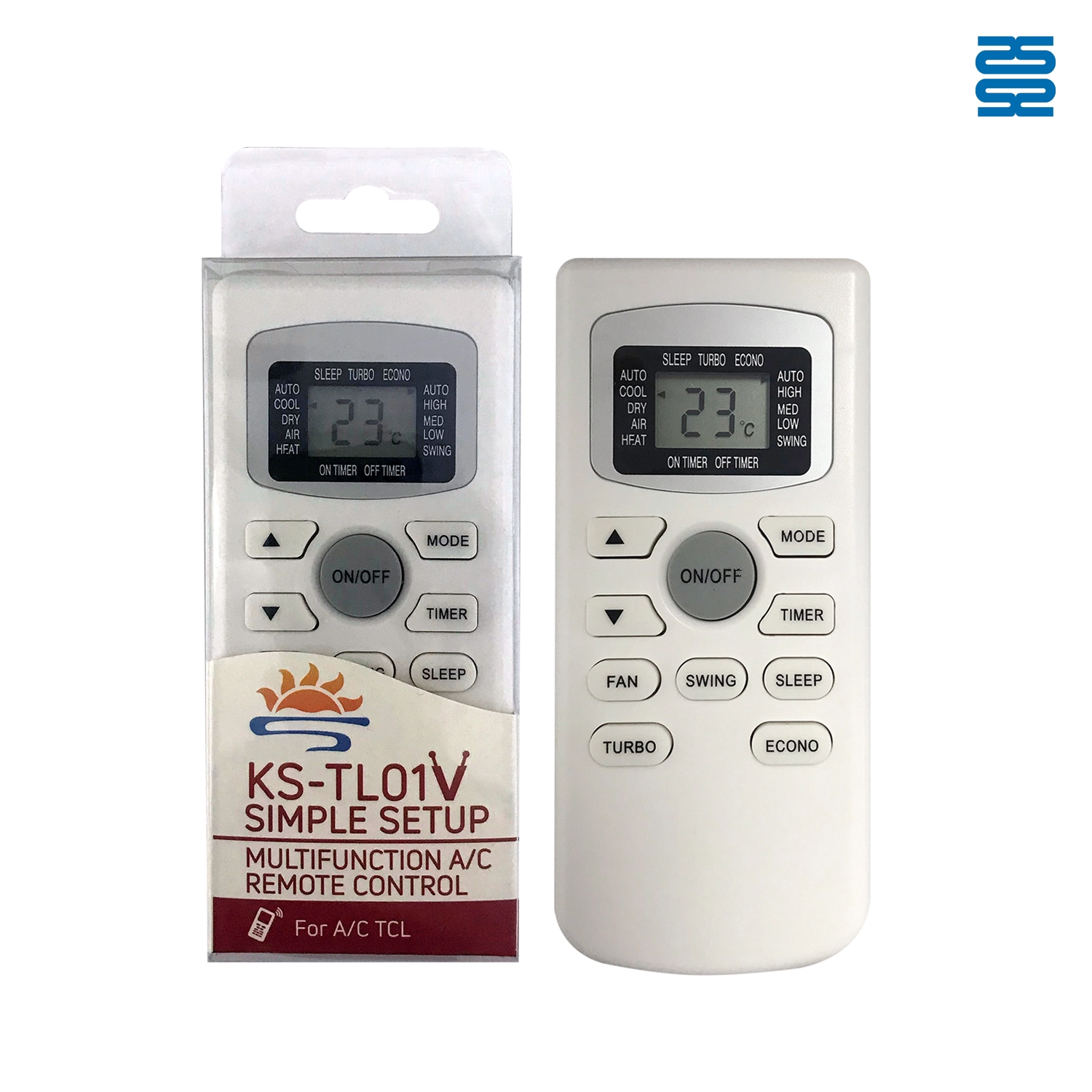 Universal Air Conditioner Replacement Remote for TCL KS-TL01V Pic2 - SYSTO Universal Air Conditioner Replacement Remote for TCL KS-TL01V Pic2 - SYSTO