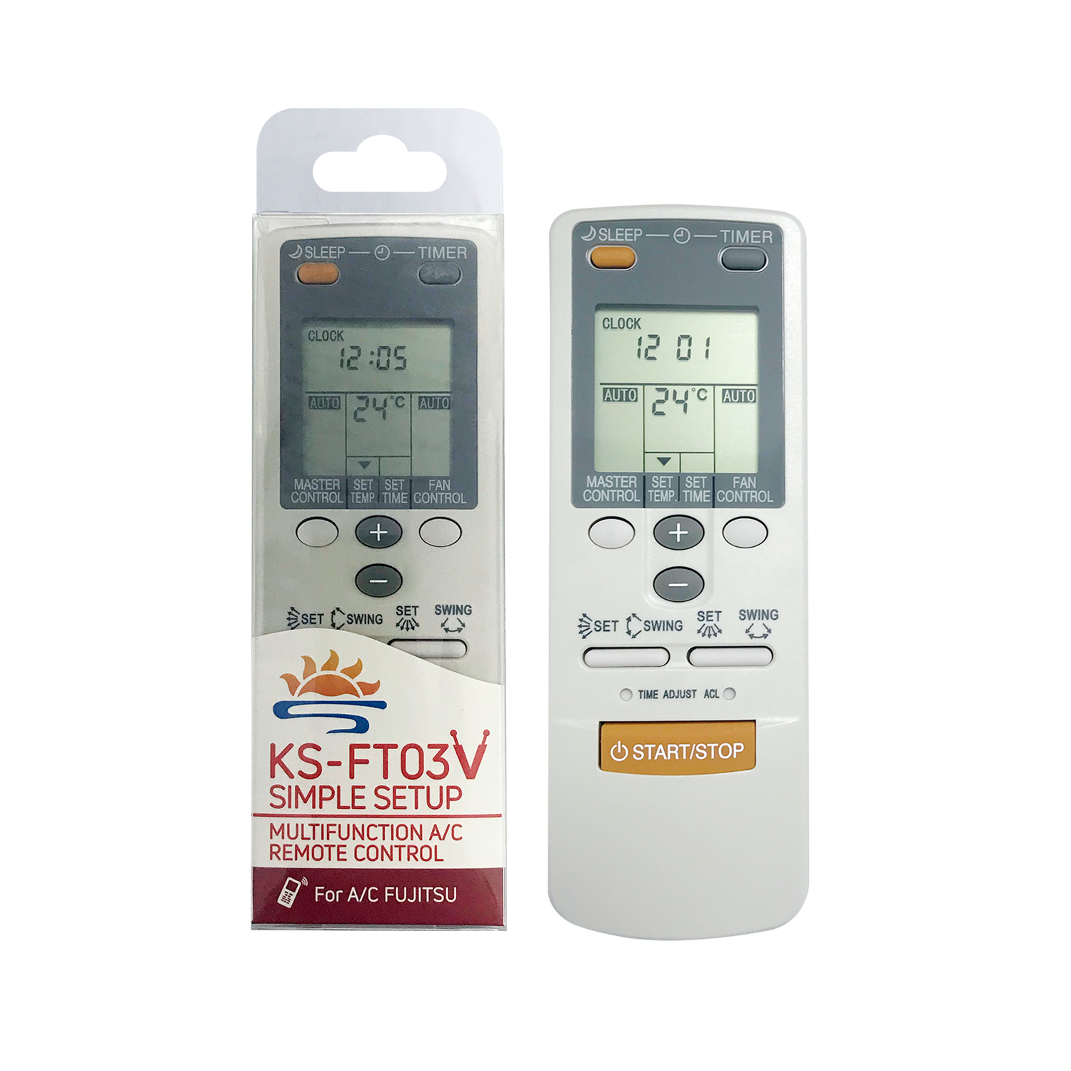 Universal Air Conditioner Replacement Remote for Fujitsu KS-FT03V Pic2 - SYSTO