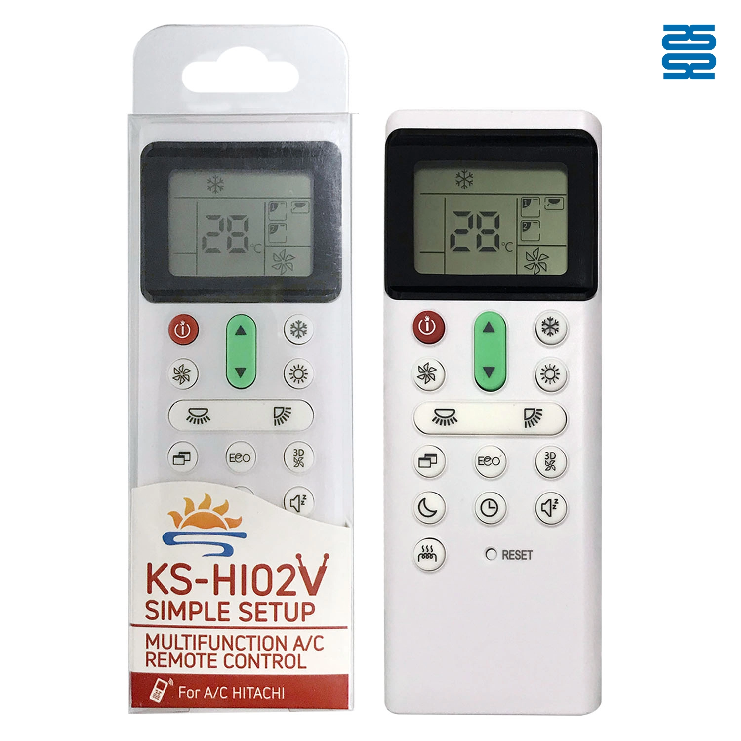 Universal Air Conditioner Replacement Remote for Hitachi KS-HI02V Pic2 - SYSTO Universal Air Conditioner Replacement Remote for Hitachi KS-HI02V Pic2 - SYSTO