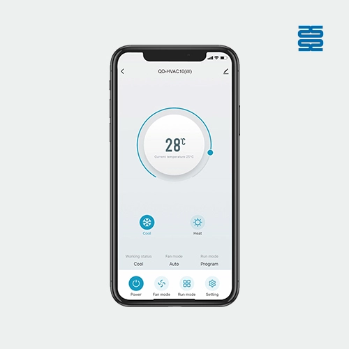 Qunda Wifi Programmable Thermostat for Central Air Conditioner QD-HVAC10W Pic4 - SYSTO Qunda Wifi Programmable Thermostat for Central Air Conditioner QD-HVAC10W Pic4 - SYSTO