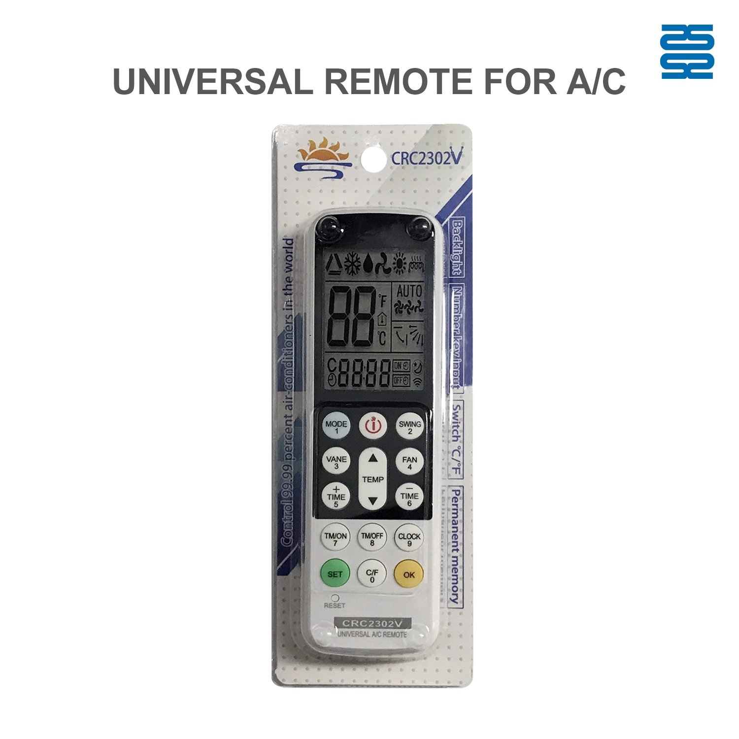 Universal Air Con Remote Control CRC2302V Pic3 - SYSTO Universal Air Con Remote Control CRC2302V Pic3 - SYSTO