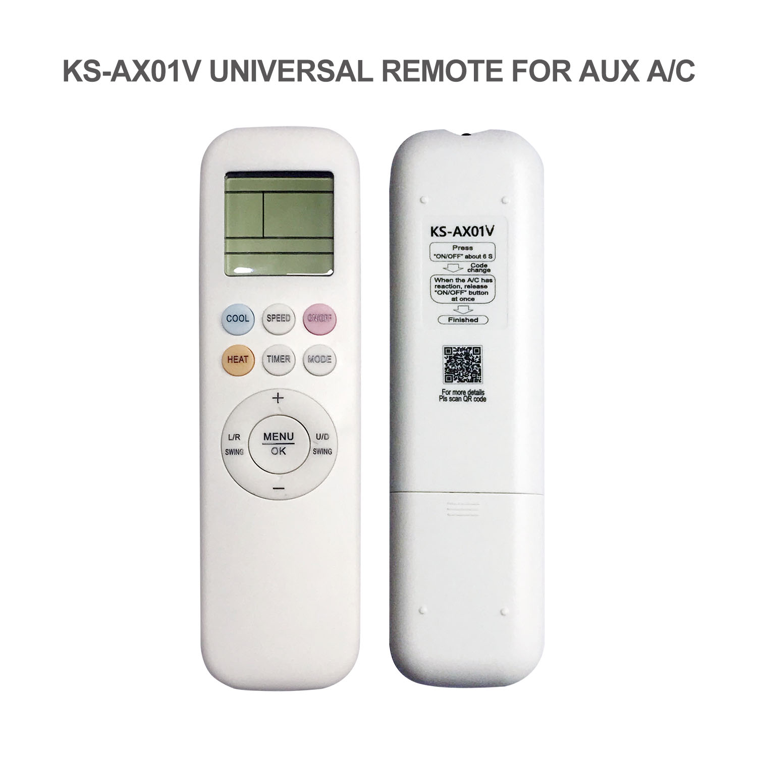 Universal Air Conditioner Replacement Remote for AUX KS-AX01V Pic3