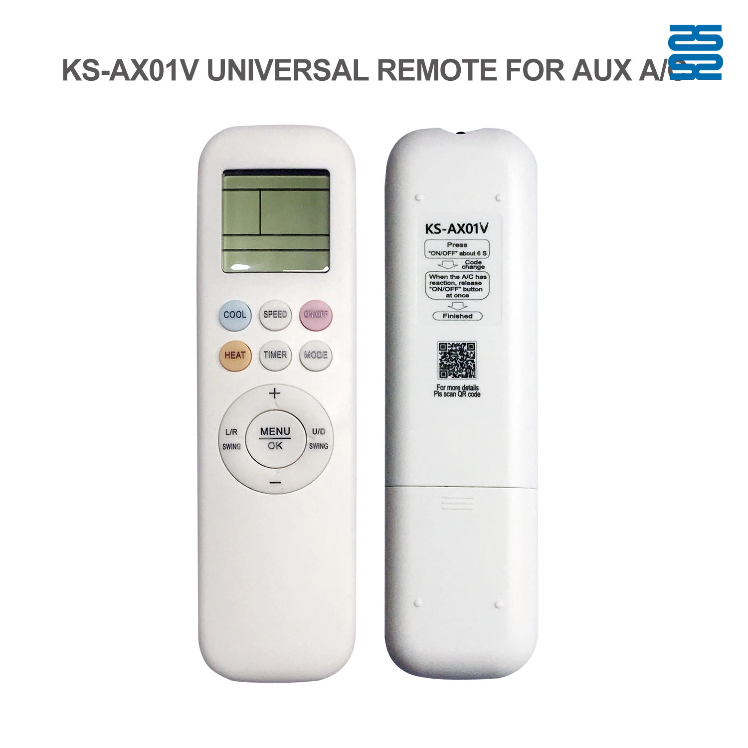 Universal Air Conditioner Replacement Remote for AUX KS-AX01V Pic3 - SYSTO Universal Air Conditioner Replacement Remote for AUX KS-AX01V Pic3 - SYSTO