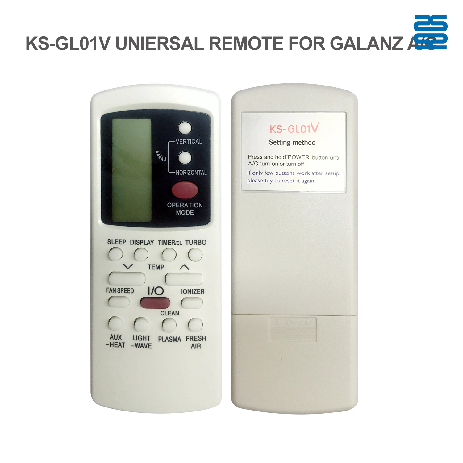 Universal Air Conditioner Replacement Remote for Galanz KS-GL01V Pic4 - SYSTO Universal Air Conditioner Replacement Remote for Galanz KS-GL01V Pic4 - SYSTO
