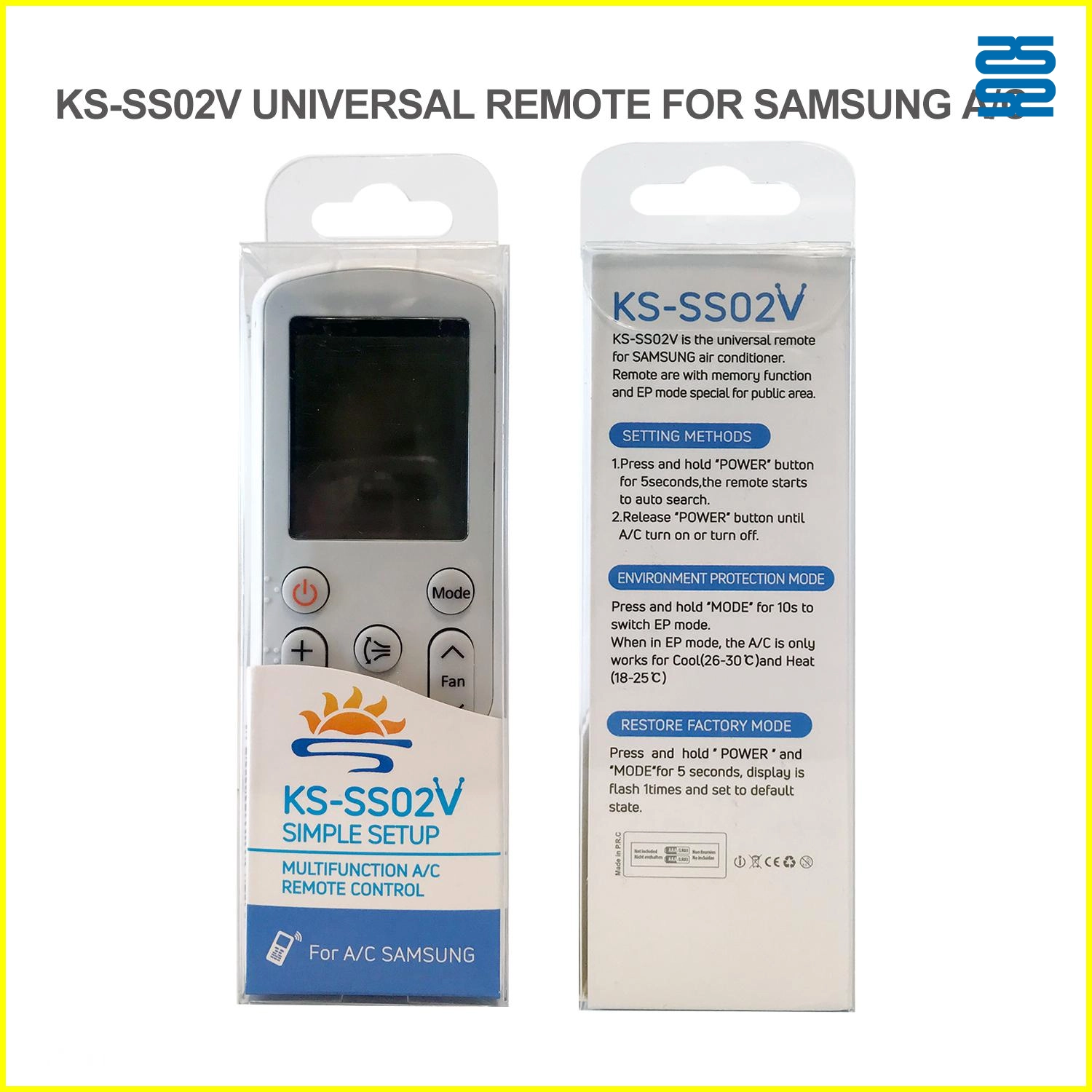 جهاز تحكم عن بعد بديل عالمي لمكيفات الهواء سامسونج KS-SS02V Pic4 - SYSTO