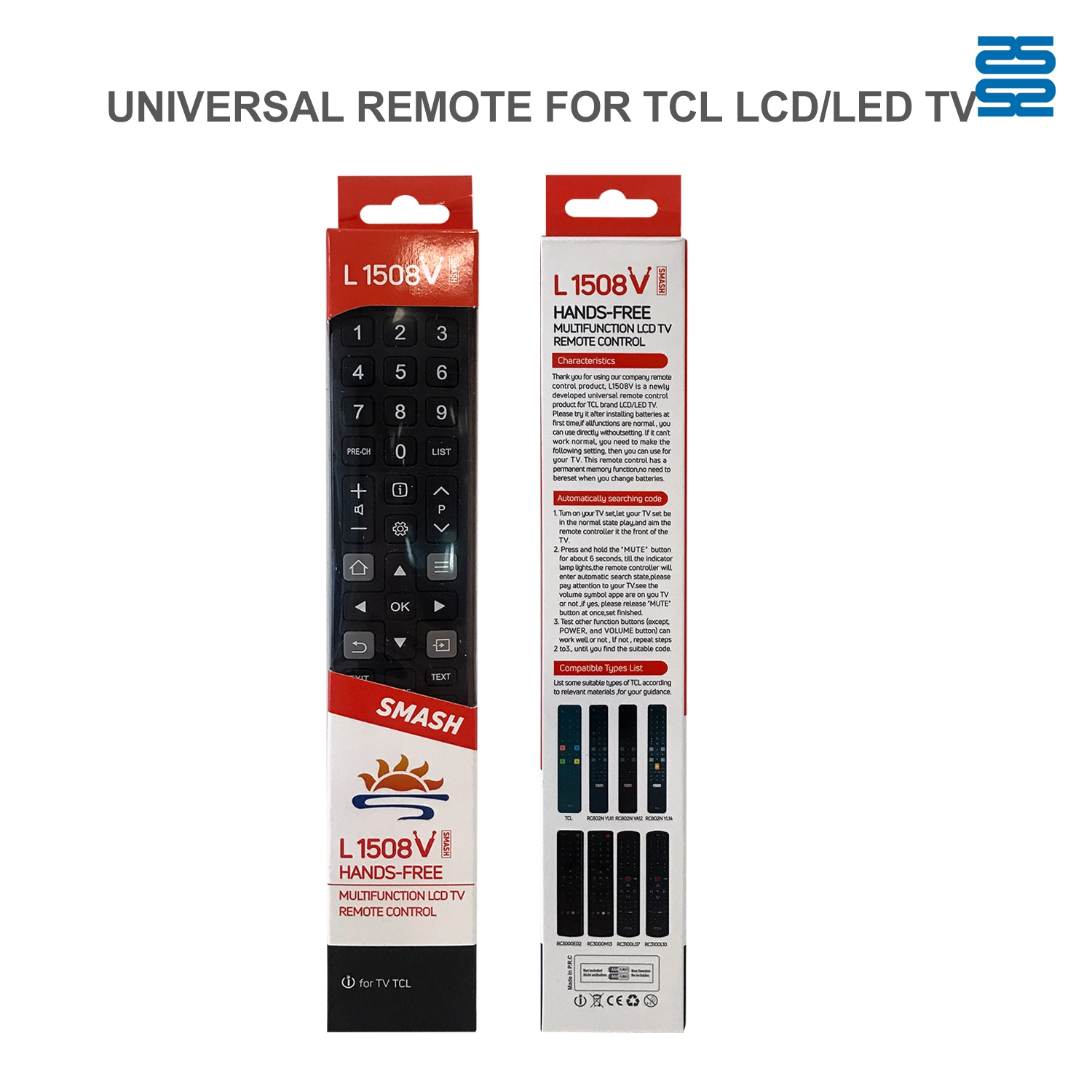 TCL Universal TV Infrared Remote Control L1508V Pic4 - SYSTO