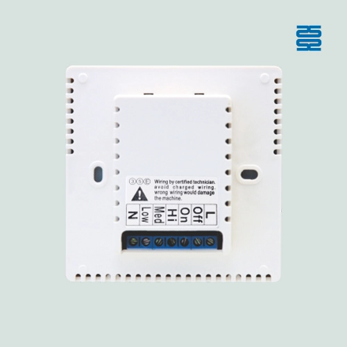 Face arrière du thermostat numérique Qunda pour climatiseur central QD-HVAC03E - SYSTO Face arrière du thermostat numérique Qunda pour climatiseur central QD-HVAC03E - SYSTO