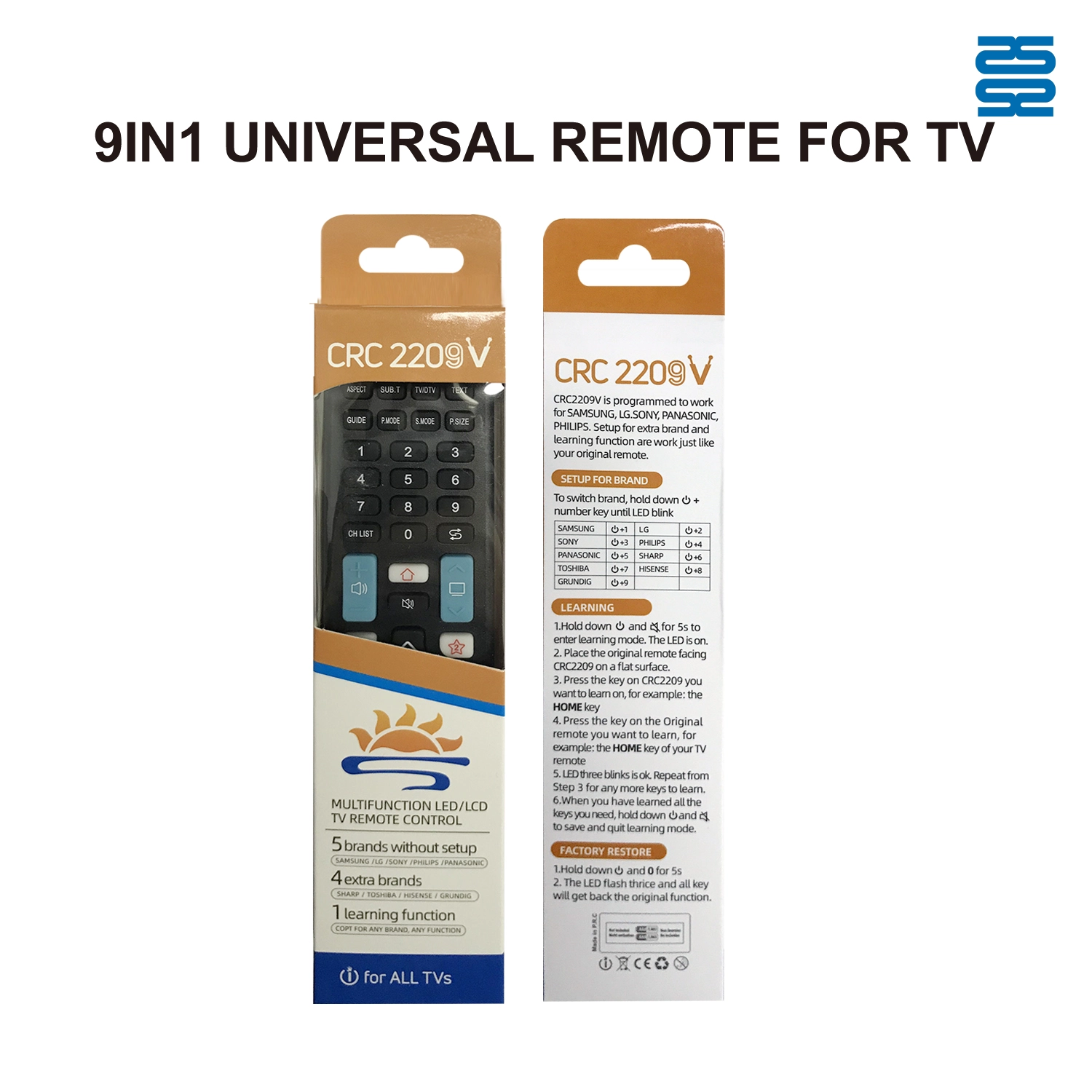 Universal TV Remote Control CRC2209V pic3 - SYSTO Universal TV Remote Control CRC2209V pic3 - SYSTO