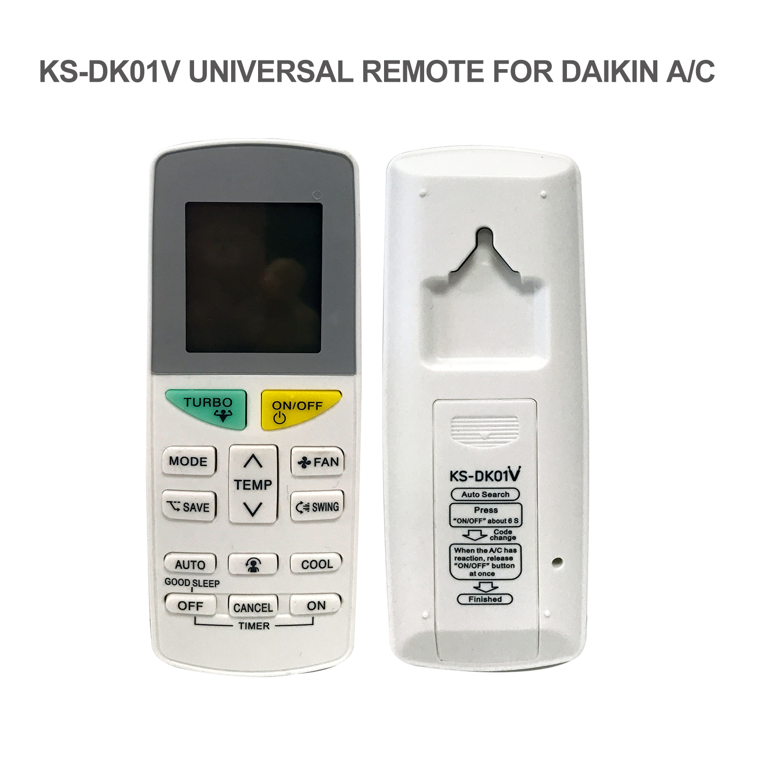 Universal Daikin Air Con Remote KS-DK01V Pic3 - SYSTO